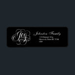 Extravagant Joy Christmas Calligraphy Lettering in<br><div class="desc">Dieses Label ist für sich genommen wunderschön,  passt aber auch zu den Karten,  Aufklebern und Porto,  die als Set zusammengehören. Es gibt verschiedene Versionen. Sehen Sie sich die Sammlung,  die diese Schrift in unserem Geschäft 26_Characters,  unter der Joy to the World Section of Christmas</div>