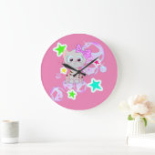 Extravagant Kitten - Große Wanduhr (Zuhause)