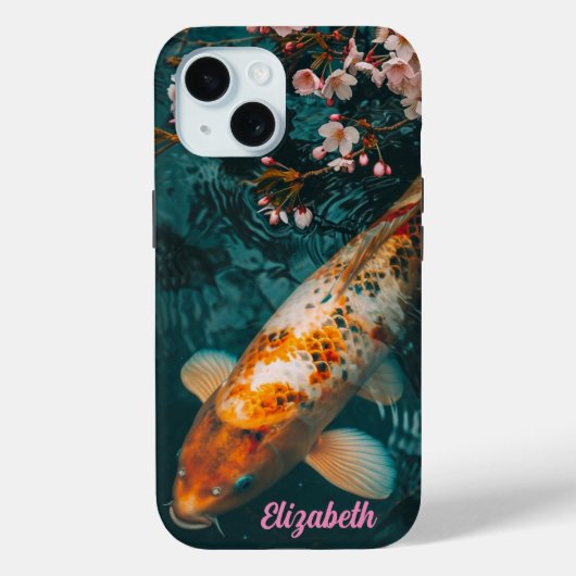 Extravagant Koi Case-Mate iPhone Hülle (Rückseite)