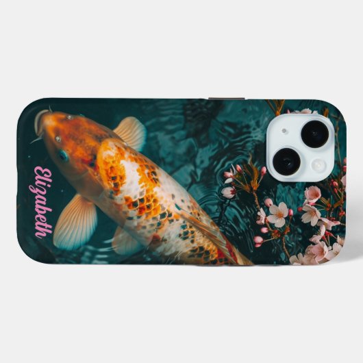 Extravagant Koi Case-Mate iPhone Hülle (Rückseite (Horizontal))