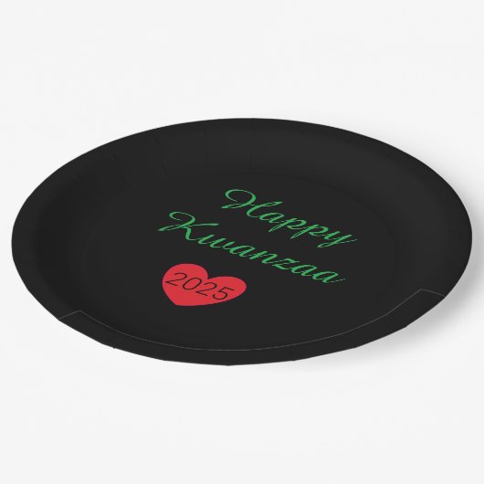 Extravagant Kwanzaa Pappteller (Schrägansicht)