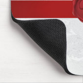 Extravagant Letter B Red Wax Siegel Ribbon Mousepad (Ecke)