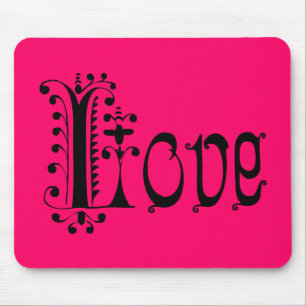 Extravagant Loopy Liebe Mousepad