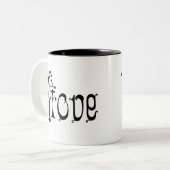 Extravagant Loopy Liebe Zweifarbige Tasse (Vorderseite Links)