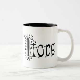 Extravagant Loopy Liebe Zweifarbige Tasse