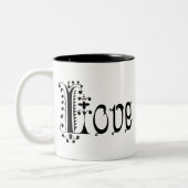 Extravagant Loopy Liebe Zweifarbige Tasse (Links)