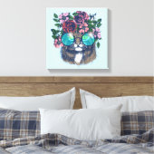 Extravagant Maine Coon Leinwanddruck (Insitu (Schlafzimmer))