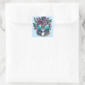 Extravagant Maine Coon Quadratischer Aufkleber (Tasche)