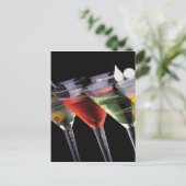 Extravagant Martinis Postkarte (Stehend Vorderseite)