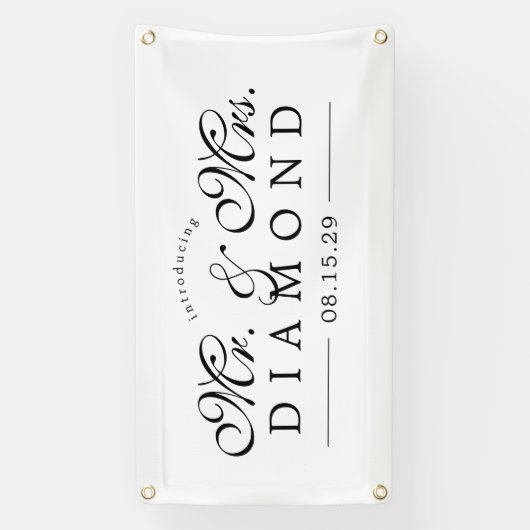 Extravagant Mr. and Mrs. Car Banner (Vertikal)