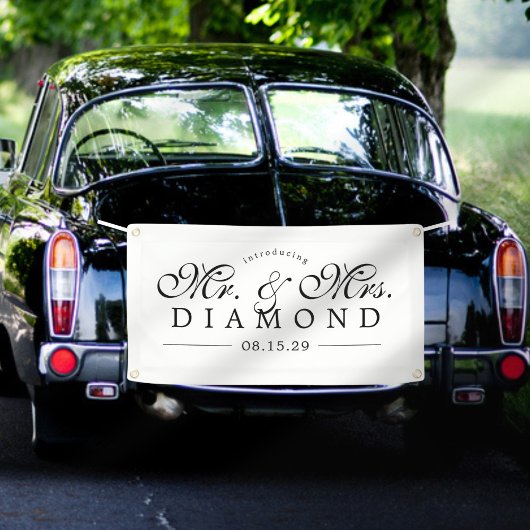 Extravagant Mr. and Mrs. Car Banner