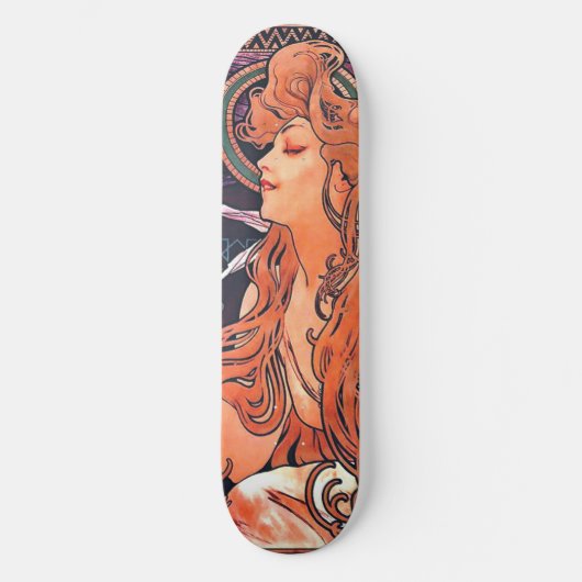 Extravagant Mucha Skateboard (Vorderseite)