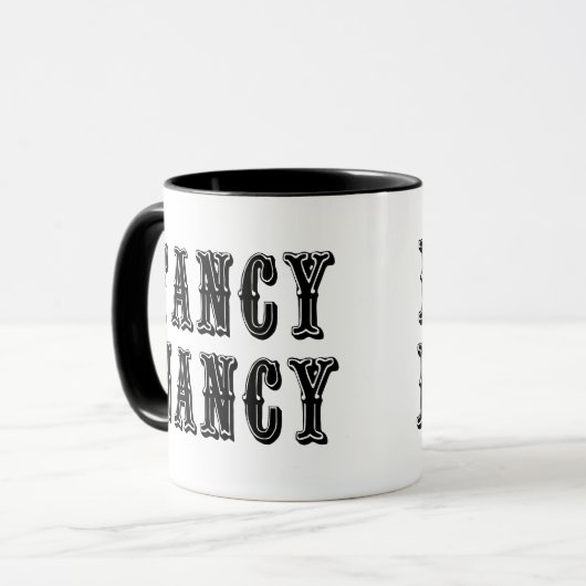 Extravagant Nancy Nickname Tasse (Vorderseite Links)