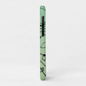 Extravagant Notes Green Music Design Case-Mate iPhone Hülle (Hinten/Links)