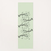 Extravagant Notes Green Music Design Yogamatte (Vorderseite)