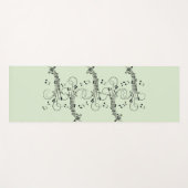 Extravagant Notes Green Music Design Yogamatte (Vorderseite (Horizontal))