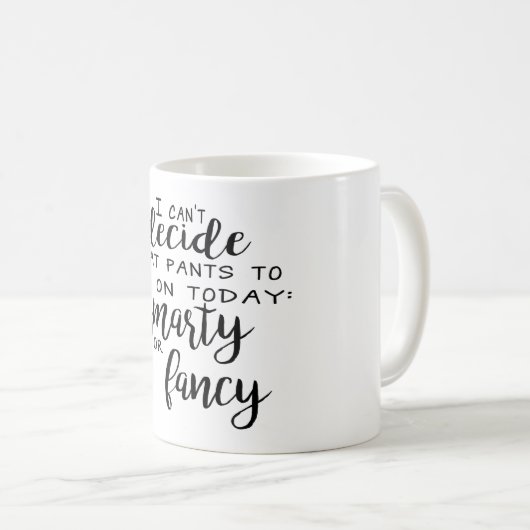 Extravagant oder Smarty keucht Tasse (VorderseiteRechts)
