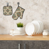 Extravagant Ofenhandschuh & Topflappen-Set