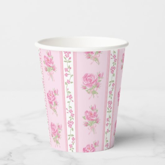 Extravagant One Coquette Bow Erster Geburtstag Pappbecher (Vorderseite)