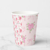 Extravagant One Coquette Bow Erster Geburtstag Pappbecher (Rechts)