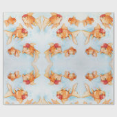 Extravagant Oranda Goldfish Geschenkpapier (Flach)