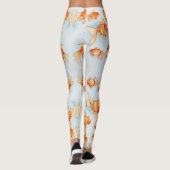 Extravagant Oranda Goldfish Leggings (Rückseite)