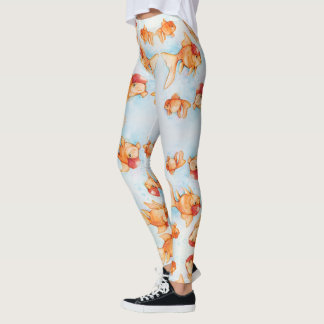 Extravagant Oranda Goldfish Leggings