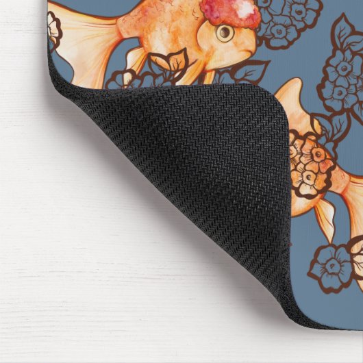 Extravagant Oranda Goldfish Mousepad (Ecke)