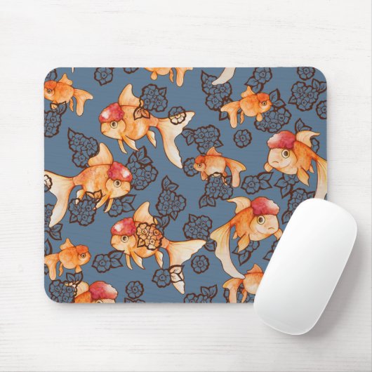 Extravagant Oranda Goldfish Mousepad (Mit Mouse)