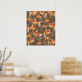 Extravagant Oranda Goldfish Poster (Küche)