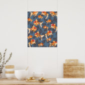 Extravagant Oranda Goldfish Poster (Küche)