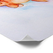 Extravagant Oranda Goldfish Poster (Ecke)