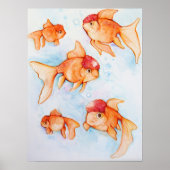 Extravagant Oranda Goldfish Poster (Vorne)