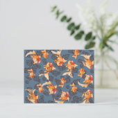 Extravagant Oranda Goldfish Postkarte (Stehend Vorderseite)