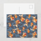 Extravagant Oranda Goldfish Postkarte (Vorne/Hinten)