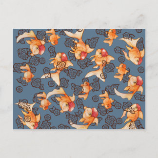 Extravagant Oranda Goldfish Postkarte