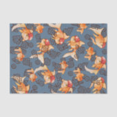 Extravagant Oranda Goldfish Seidenpapier (Vorderseite)