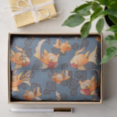 Extravagant Oranda Goldfish Seidenpapier (Geschenk)