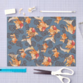 Extravagant Oranda Goldfish Seidenpapier (Handwerk)