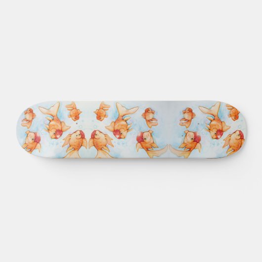 Extravagant Oranda Goldfish Skateboard (Horizontal)