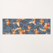 Extravagant Oranda Goldfish Yogamatte (Rückseite (Horizontal))