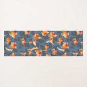 Extravagant Oranda Goldfish Yogamatte (Rückseite (Horizontal))