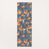 Extravagant Oranda Goldfish Yogamatte (Rückseite)