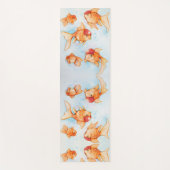 Extravagant Oranda Goldfish Yogamatte (Vorderseite)