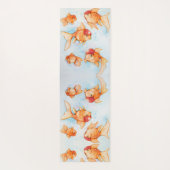 Extravagant Oranda Goldfish Yogamatte (Rückseite)