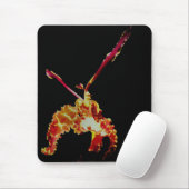 Extravagant Orange Orchid Blume Mousepad (Mit Mouse)