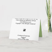 Extravagant Orchid Red Dankeskarte (Rückseite)