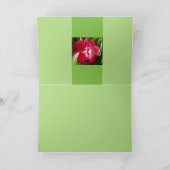 Extravagant Orchid Red Dankeskarte (Innenseite)