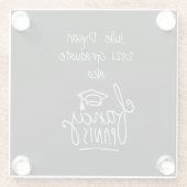 Extravagant Pants Funny Abschluss Custom Glasuntersetzer (Rückseite)