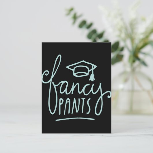 Extravagant Pants Funny Grad Postkarte (Stehend Vorderseite)